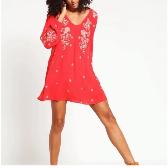 Free People Sweet Tennessee Embroidered Mini Dress NWT! - Picture 2 of 7